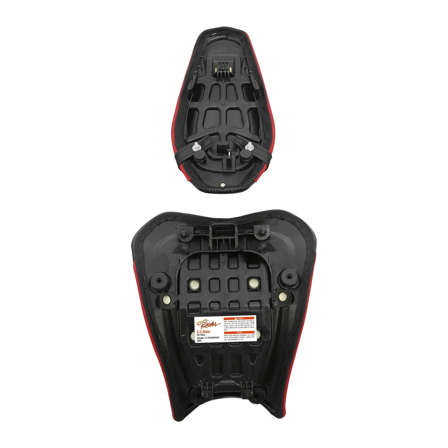 Driver Passenger Seats for Kawasaki Z900 (2017-2023) Black