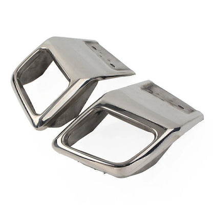 Silver Rear Bumper Exhaust Trim for Land Rover Range Rover Evoque (2010-2018)
