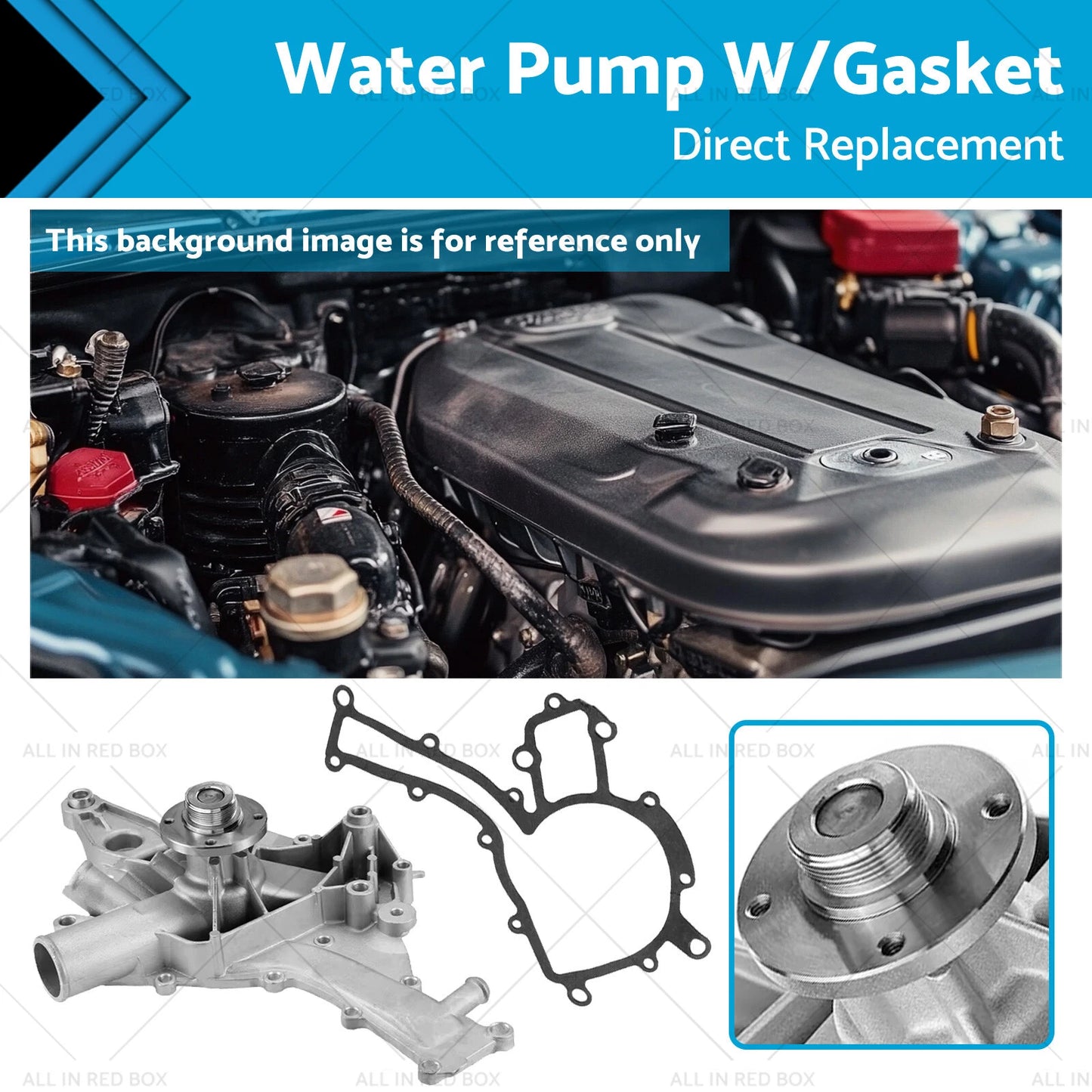 Water Pump & Gaskets for Mercedes Benz C CLK E 240 2.6L (2001-2009)