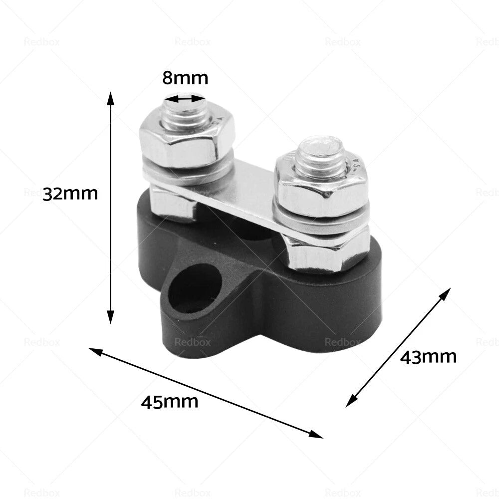 5/16" M8 Bus Bar Terminal Blocks for Distribution Studs
