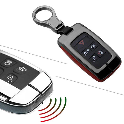 Jaguar Land Rover Key Fob Case Cover Shell Leather for Discovery Range Rover