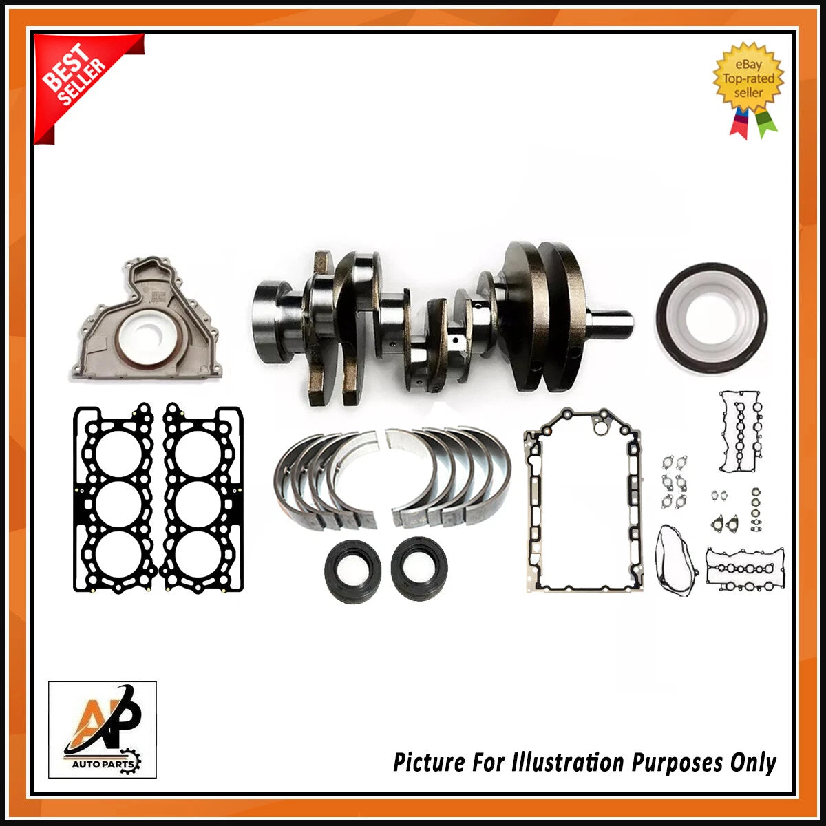 Crankshaft for Jaguar Range Rover 3.0 Diesel 306DT Engine Rebuild (2013–2017)