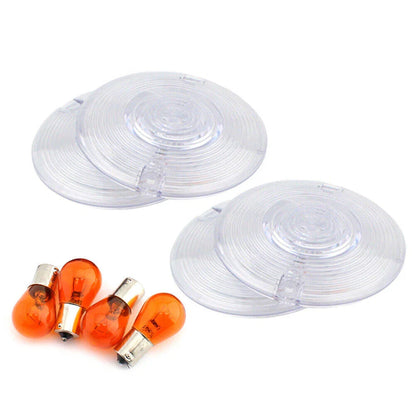 Amber Turn Signal Light Lens Cover for Harley Touring Road King (1994-2010)