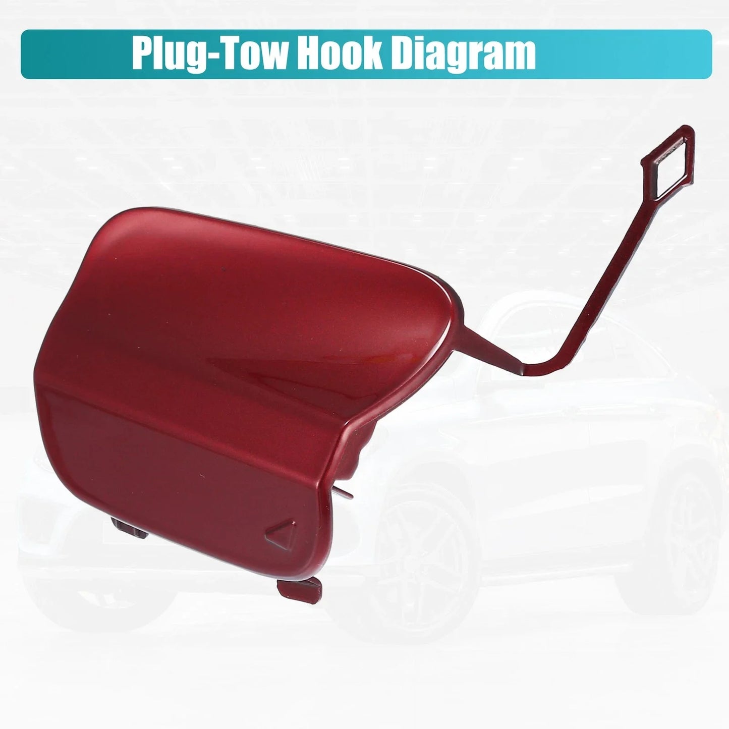 Front Bumper Tow Hook Cover for Mercedes-Benz GLA 250 (2015-2023) Red