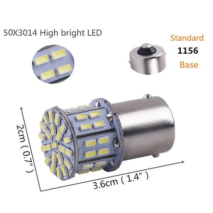 4 x 1156 LED White Turn Brake Tail Indicator Bulbs for Car (No Year Specified)