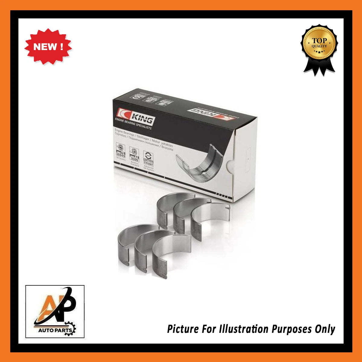 Engine Big End Bearings 0.50 Replacement for Ford EcoBoost 1.0 (2013–2019)