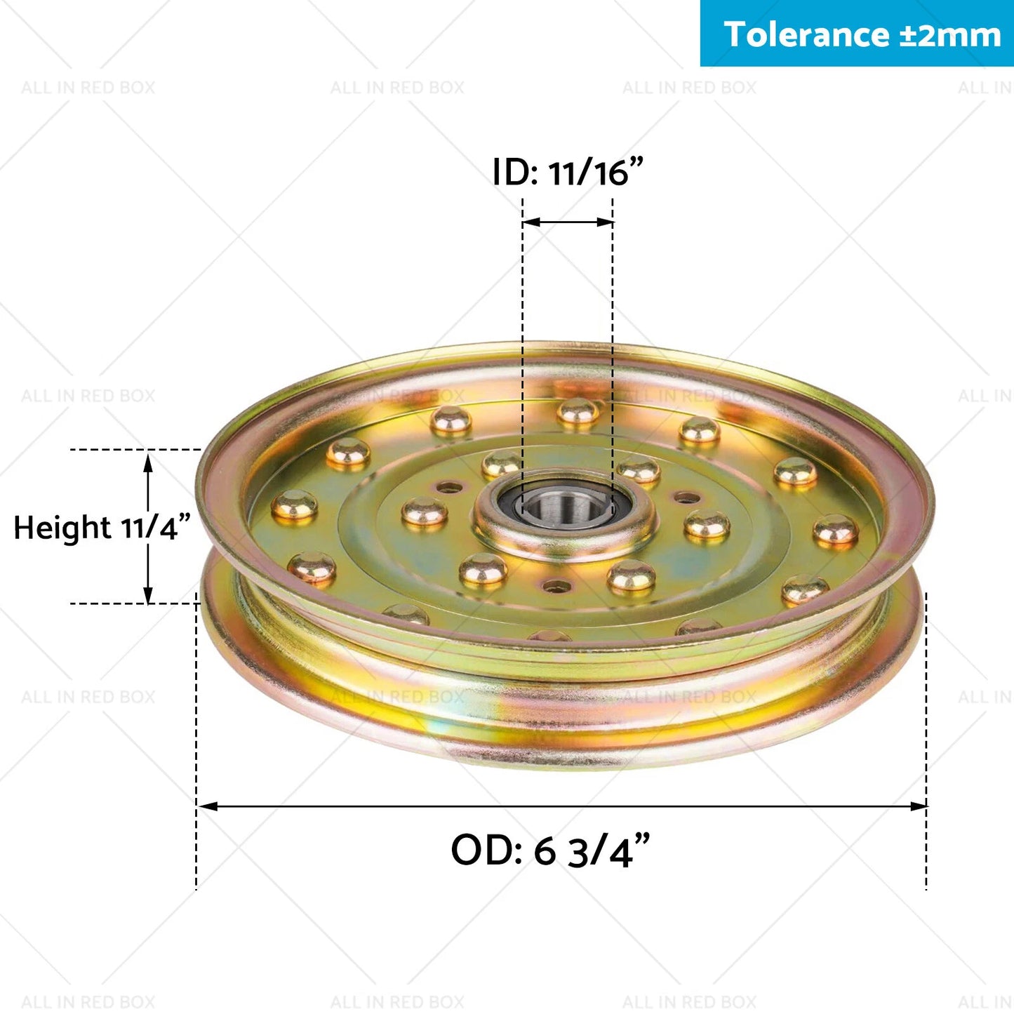 Steel Flat Idler Pulley for Toro Z Master