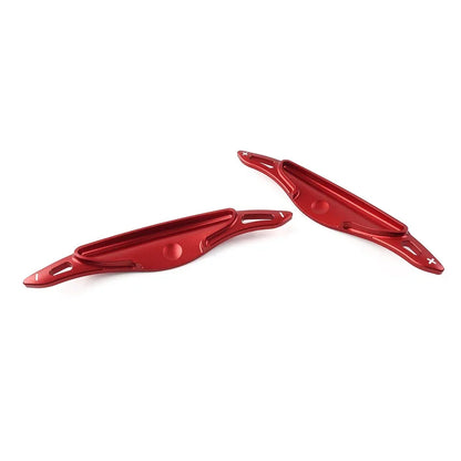 Red Steering Wheel Paddle Shifter Extensions for Hyundai i30 (2019-2023)