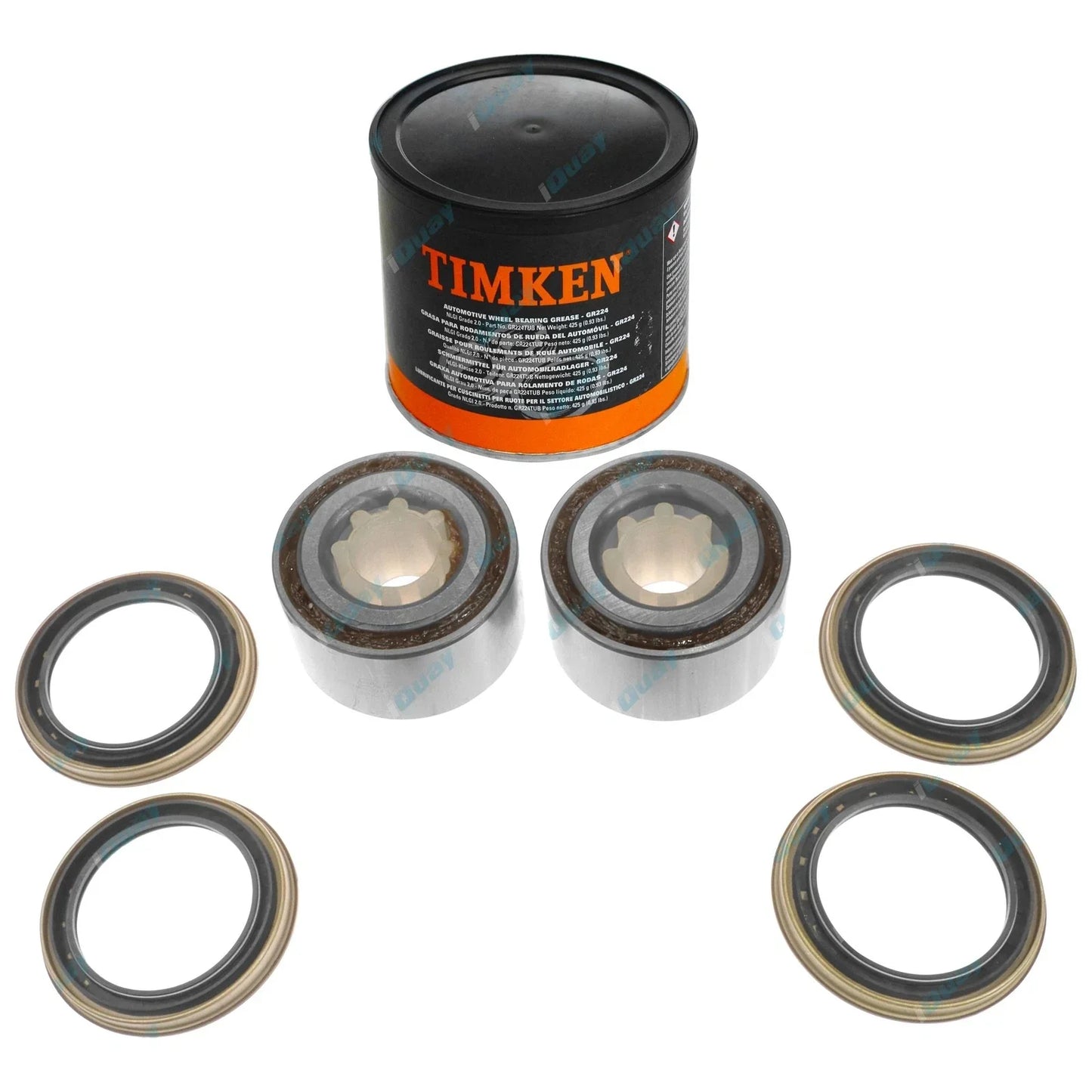 2 x Front Wheel Bearing Kits + Grease for Nissan Skyline R32 R33 R34 1989~2000