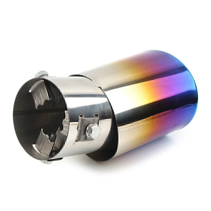 Stainless Steel Rear Bent Exhaust Pipe Tail Muffler Tip for Car Accessories