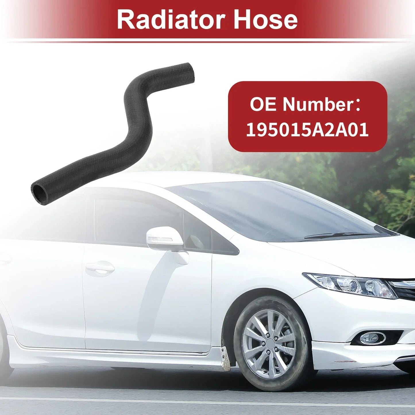 Radiator Hose for Honda Accord (2013-2017) Rubber Black 1 x Piece