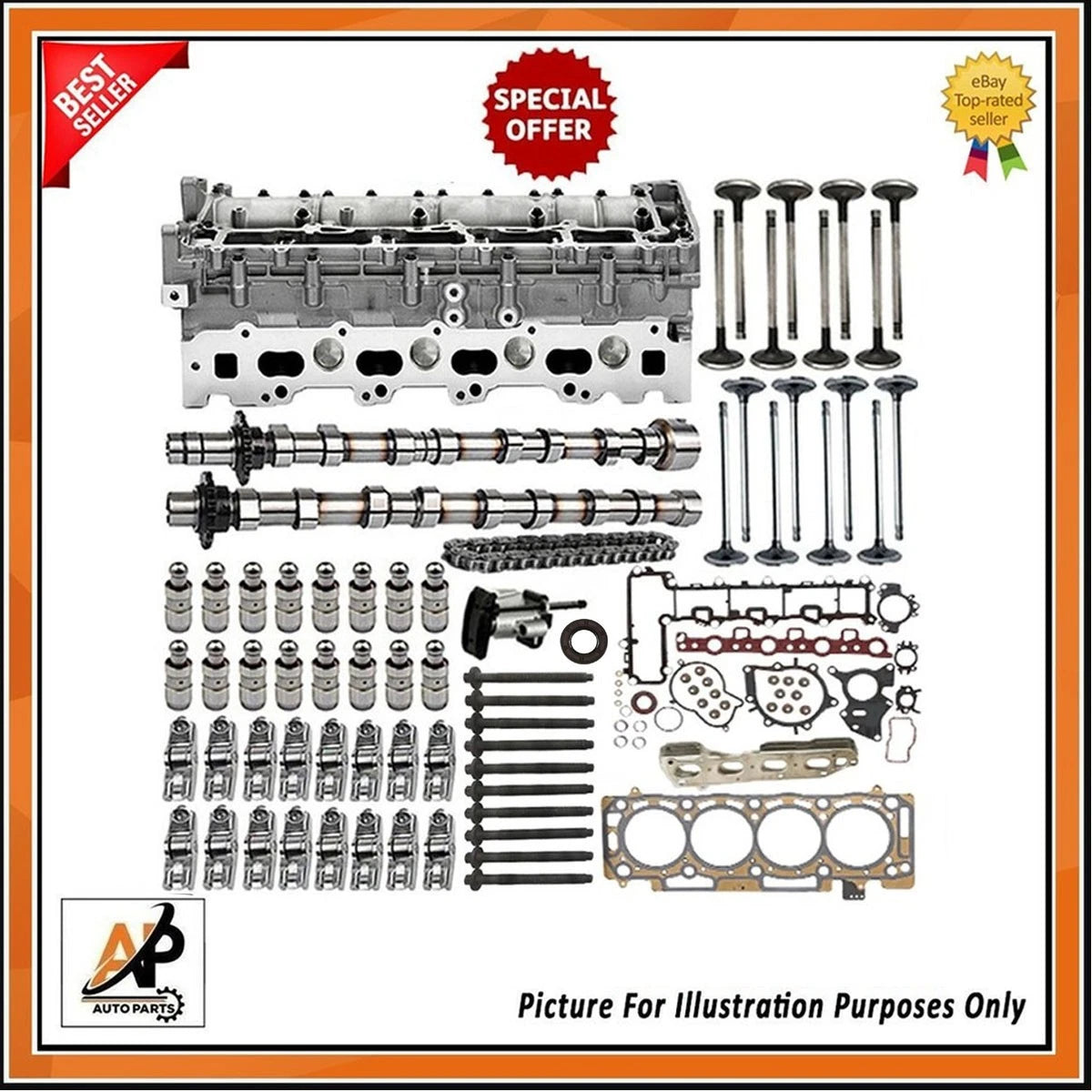 Engine Rebuild Kit Bare Head for Peugeot 2.0 DW10FUD (2008–2017)