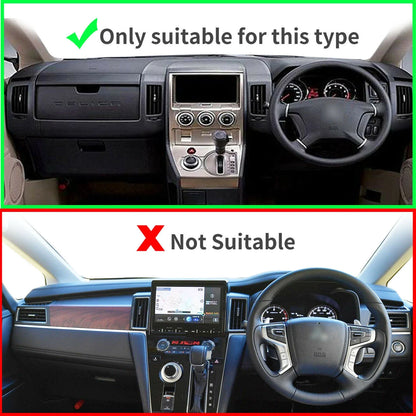 Non-Slip Dash Mat for Mitsubishi Delica D:5 Dashboard Cover Black