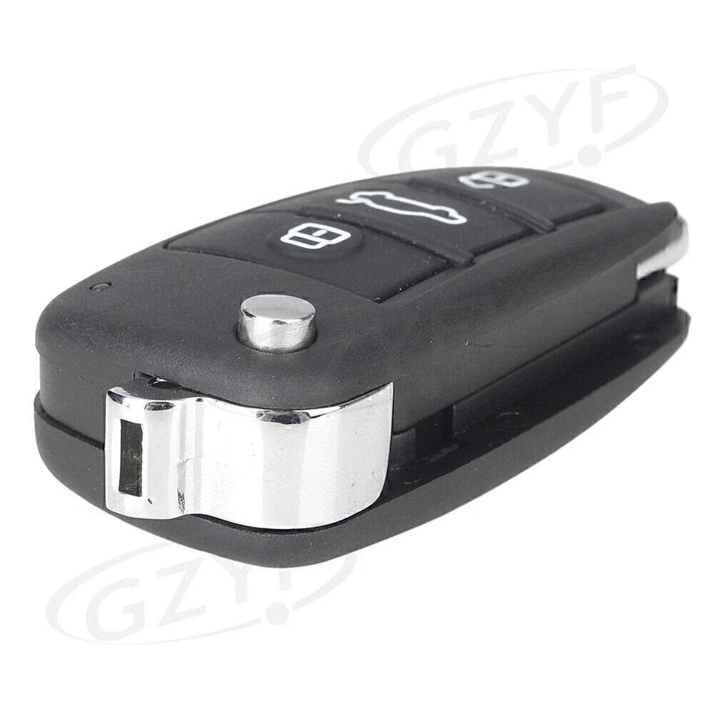 Folding Key Shell Remote Case 3 Buttons for Audi Q7 A8 Quattro (2007-2015)