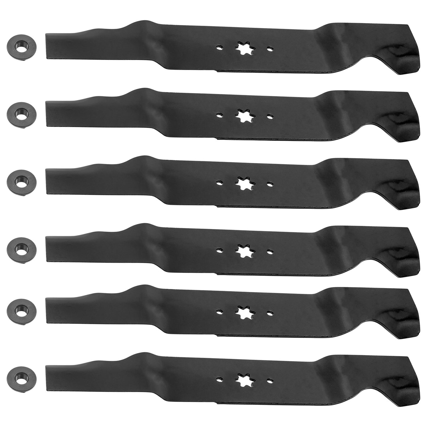 Deck Blades 54 Inch Heavy Duty w Nuts for MTD Cub Cadet (2015–2015)