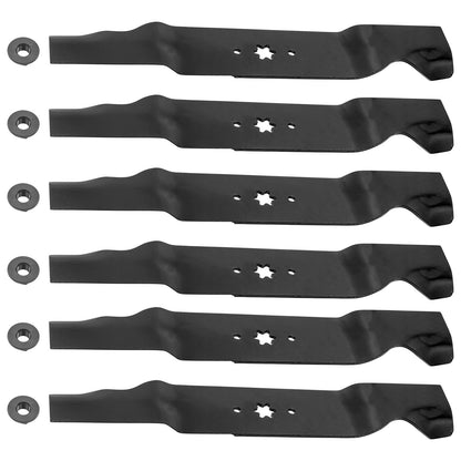 Deck Blades 54 Inch Heavy Duty w Nuts for MTD Cub Cadet (2015–2015)