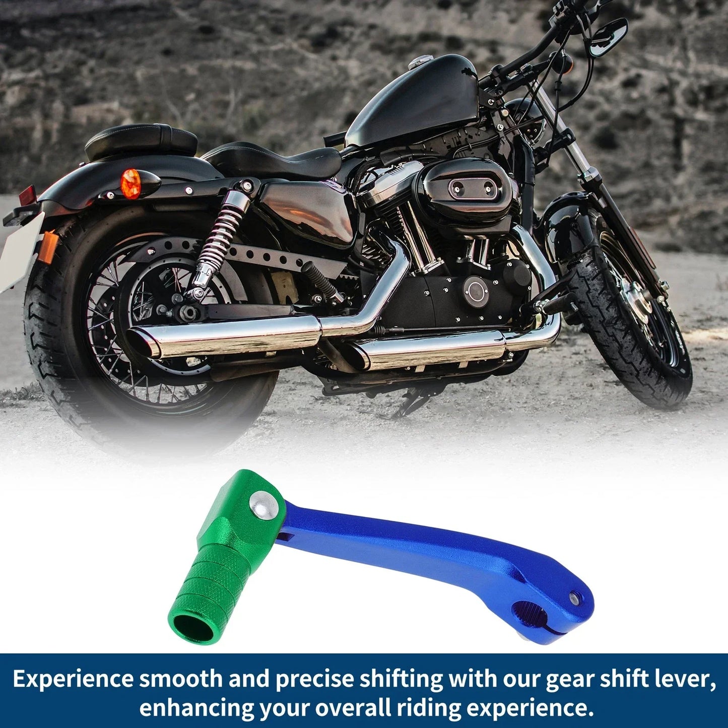 Folding Motorcycle Gear Shifter Lever for Honda CRF150F (2003-2017) Blue/Green