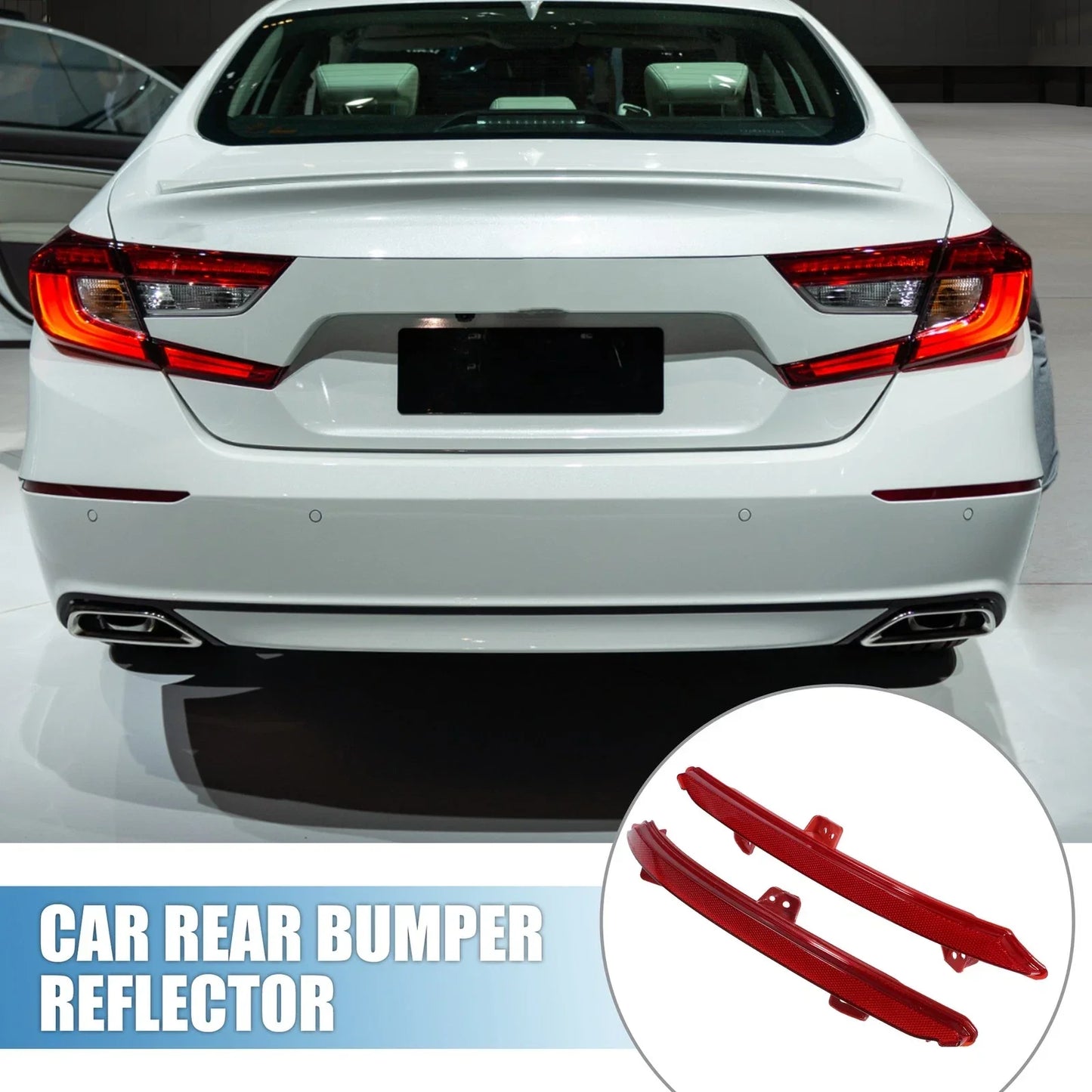 2 x Car Rear Bumper Reflectors for Honda Accord (2018-2019)