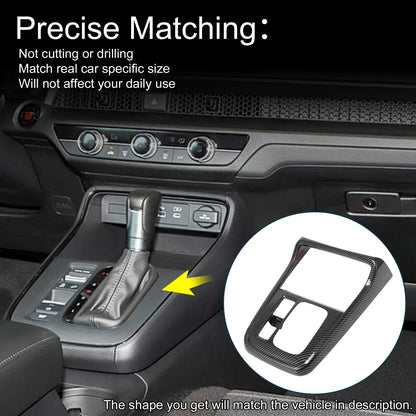ABS Gear Shift Knob Cover Sticker for Honda CR-V 2023-2024 Carbon Fiber