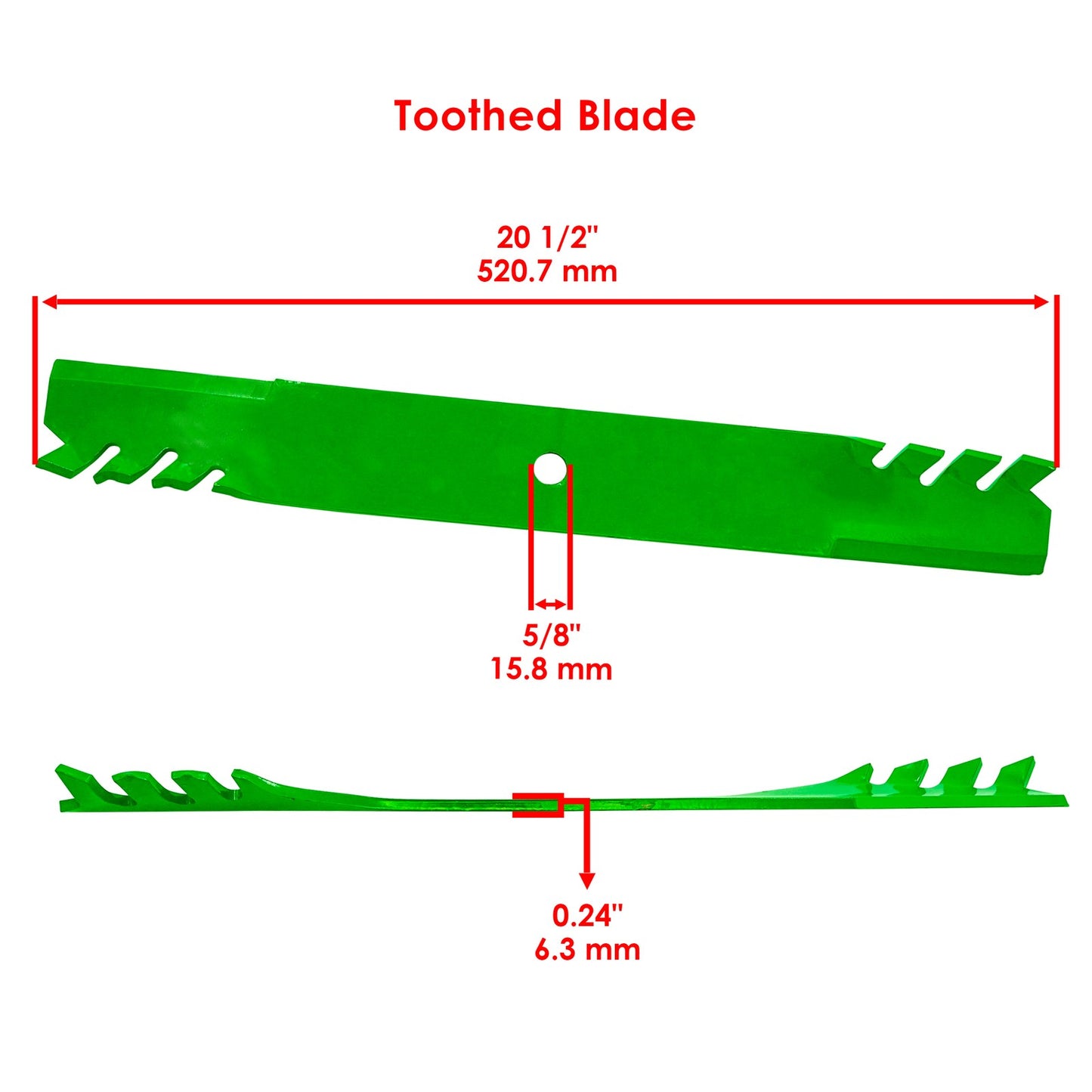 Deck Mulching Blades 60 Inch Replacement for Exmark Lazer Z LZ27 (2001–2019)