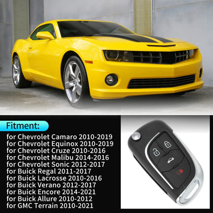 Key Fob Shell Case for Chevrolet Camaro Equinox 2010-2019