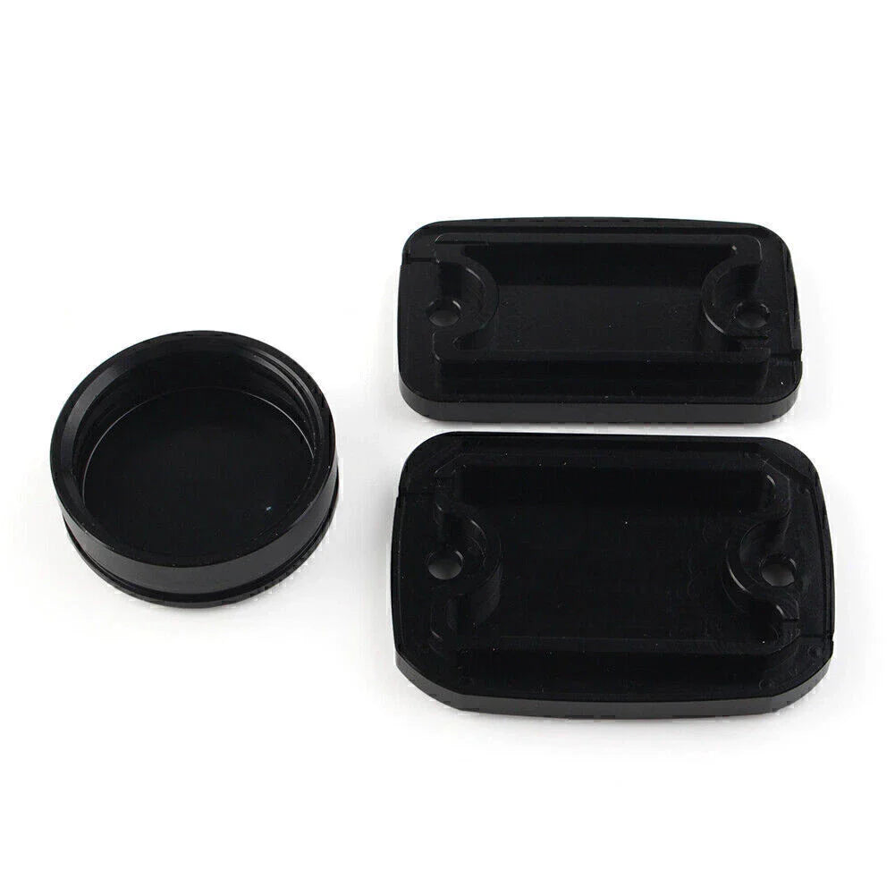 Black Front Brake Clutch Fluid Reservoir Cap & Rear Brake Cover for Scrambler 1100