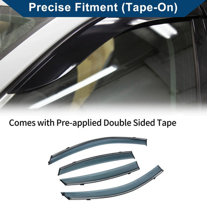 Car Window Deflectors for Hyundai Elantra Sedan (2007-2010) 2 x Side Vent Visors