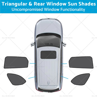 Triangular & Rear Window Sun Shades for Mazda CX-9 (2016-2025) UVA Protection