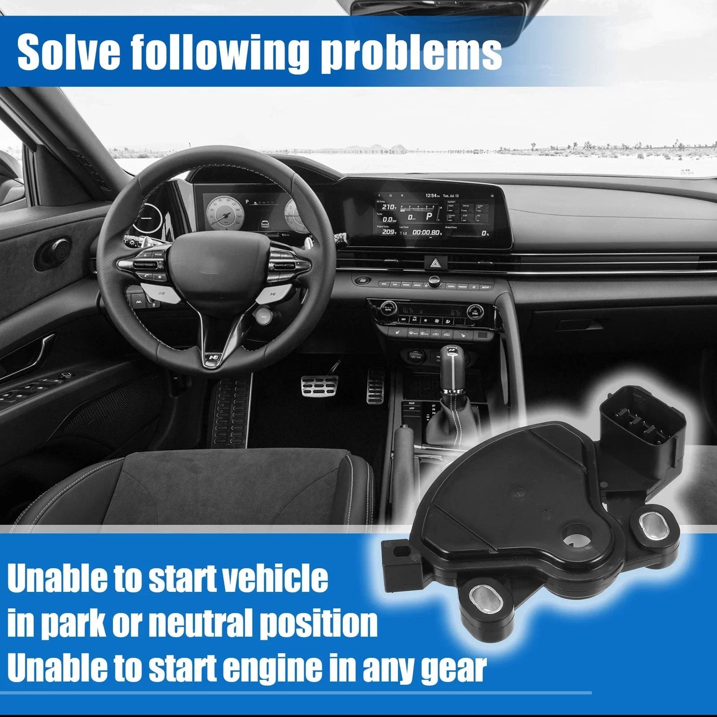 Range Sensor Neutral Safety Switch for Hyundai Accent Limited SE (2006-2011)