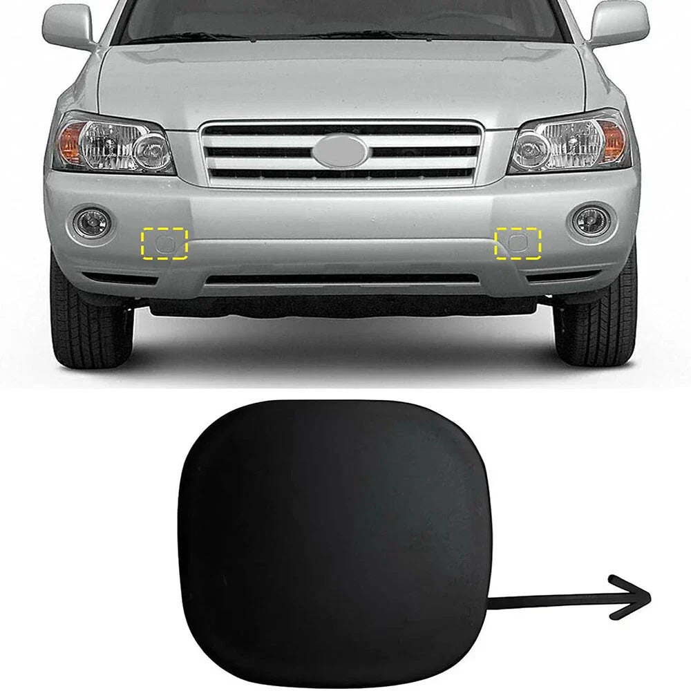 Primed Front Bumper Tow Hook Cover for Toyota Highlander (2004-2007)