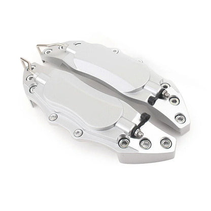 3D Style Car Disc Brake Caliper Covers for Universal Silver (M)