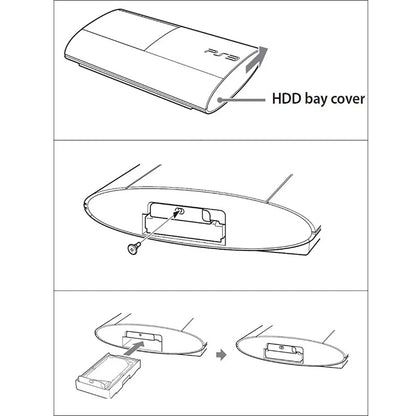 Super Slim HDD Mounting Bracket with Screws for PS3 Slim (2009-2016)