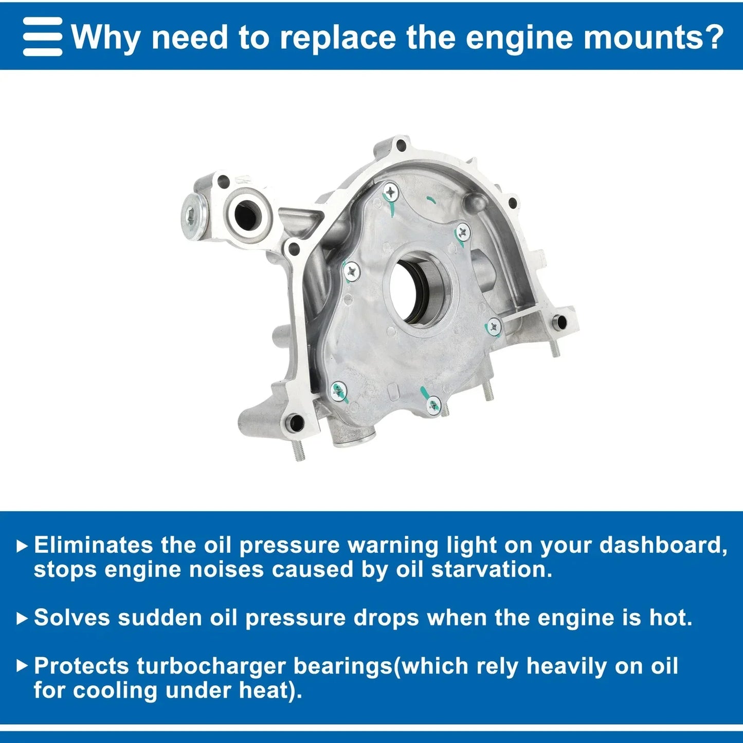 Engine Oil Pump for Acura Integra 1996-2001 (2 x Pressure Pumps)