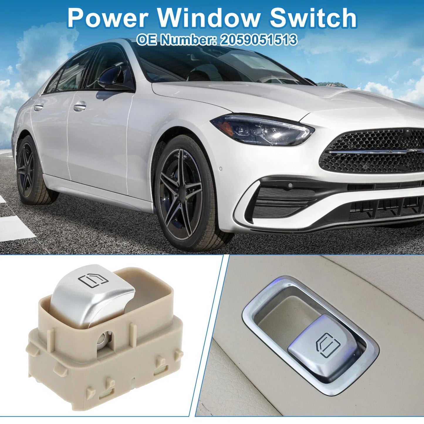 Power Window Switch for Mercedes-Benz C200 C300 C63 AMG 2015 (2015)