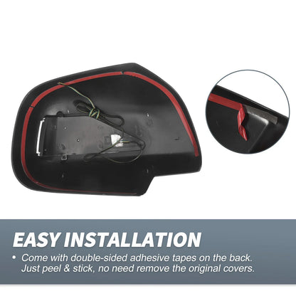 Rearview Mirror Cover Overlay Gloss Black for Lexus RX330 RX300 (2003)