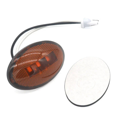 3 x LED Oval Side Marker Lights for Car Bus Truck Trailer Camper Van