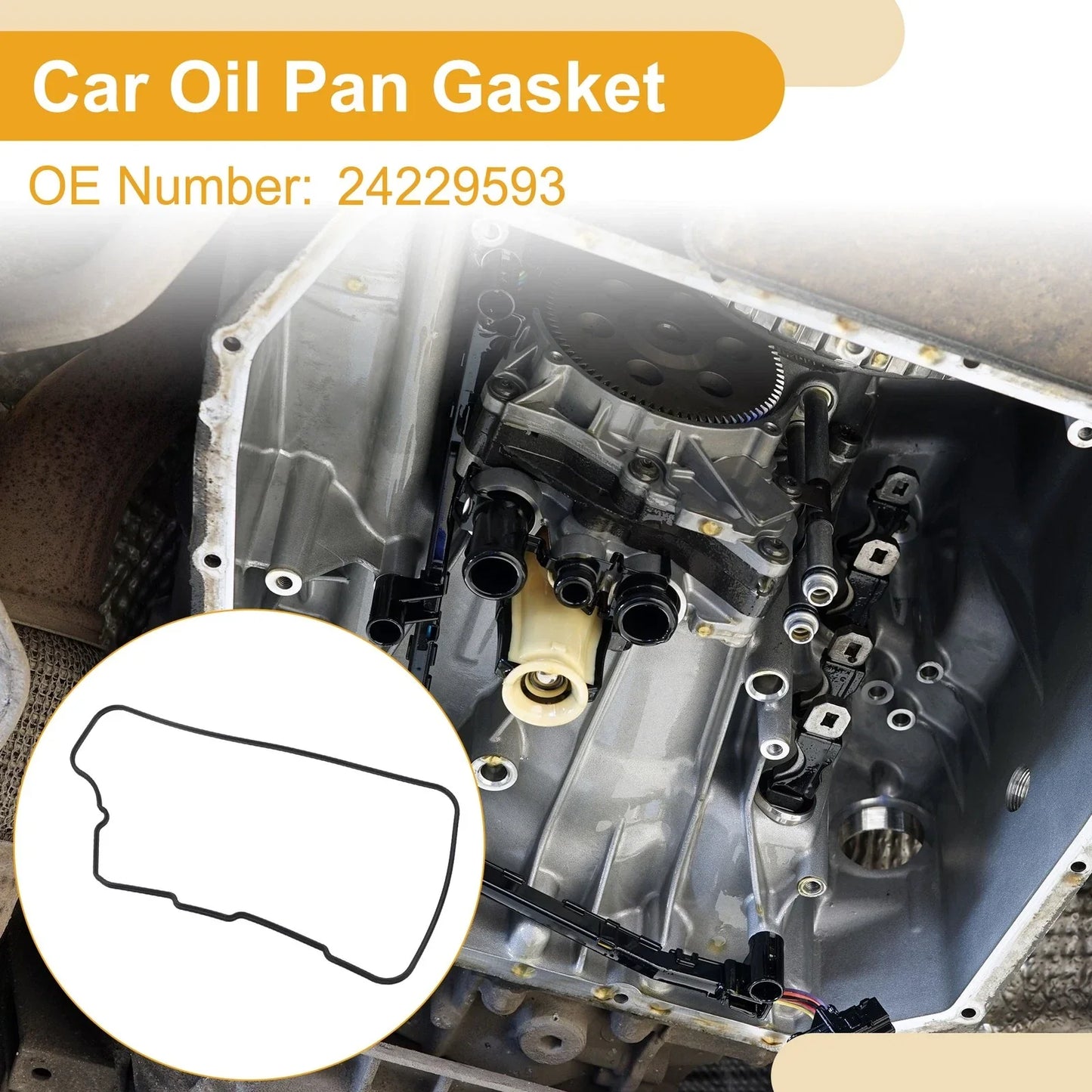 Car Oil Pan Gasket for Chevrolet Impala, Buick Enclave (2013-2020)