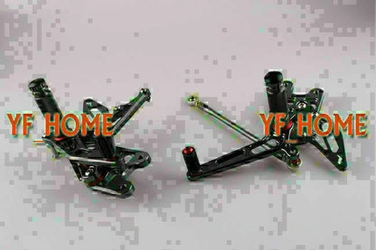 Rearset Foot Pegs for Suzuki GSXR1000 (2007-2008) - CNC Grey