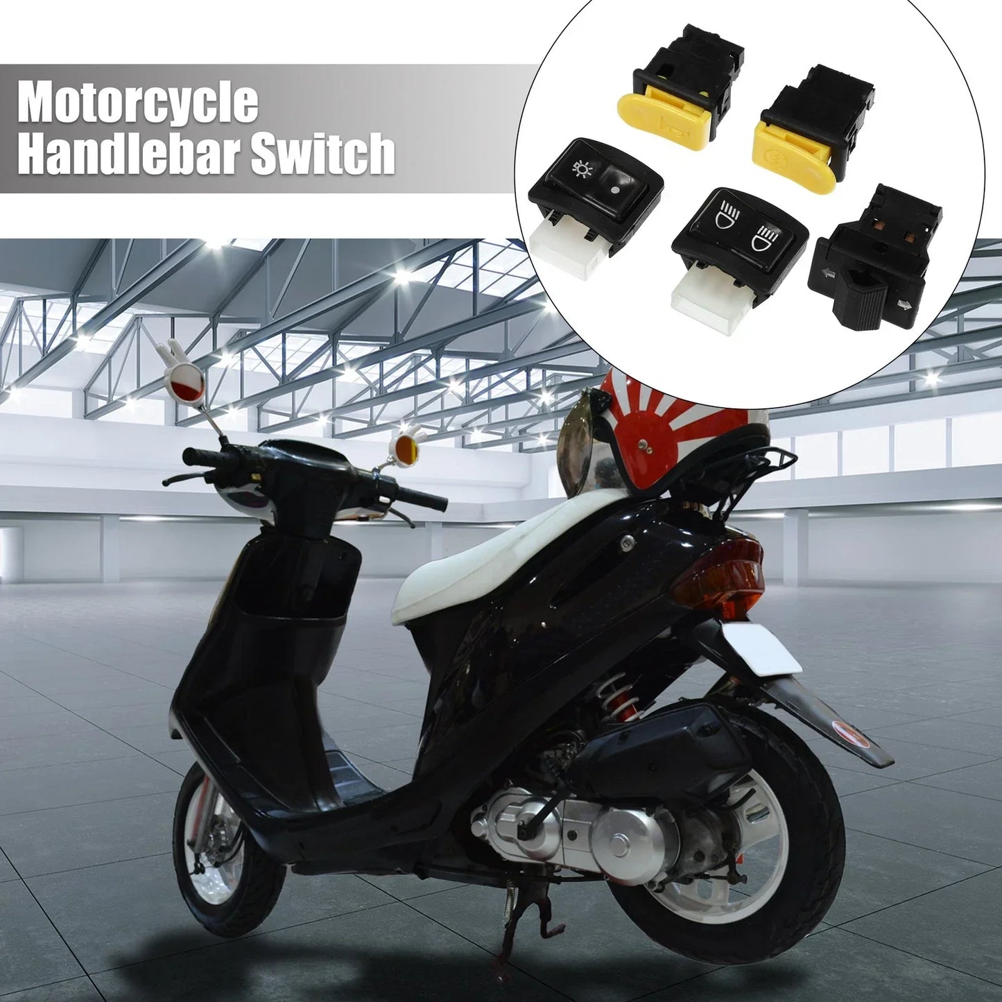 Motorcycle Handlebar Switches Start Switch Set for Honda