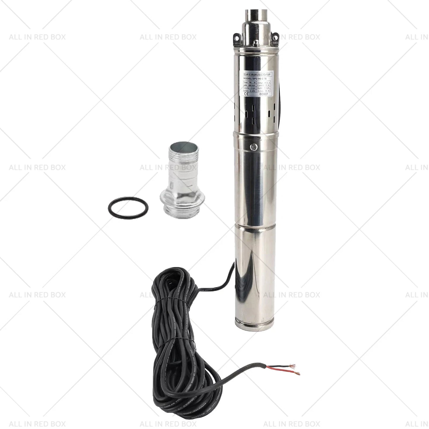 3" 48V 750W Deep Well Solar Submersible Water Pump for Bore Hole