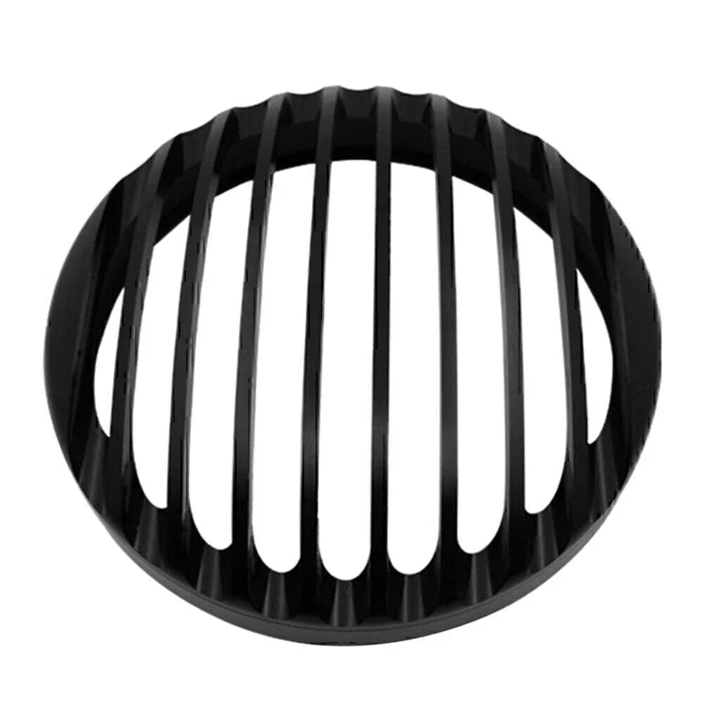 Black Aluminum Shallow Cut Headlight Grill Cover for Bobber