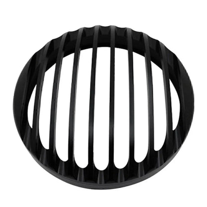 Black Aluminum Shallow Cut Headlight Grill Cover for Bobber