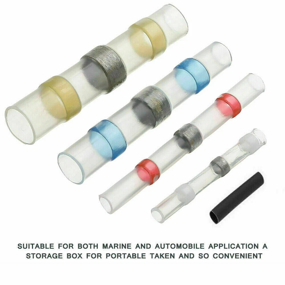 Solder Seal Sleeve Heat Shrink Butt Wire Connectors 350-800x Waterproof