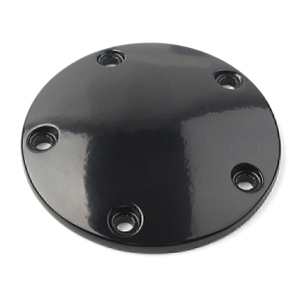 Black Timer Points Cover for Harley Twin Cam Softail Dyna (2000-2017)