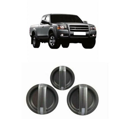 3 Pcs Heater Fan Control Knobs for Ford Ranger PJ/PK, Mazda BT-50 (2006-2011)