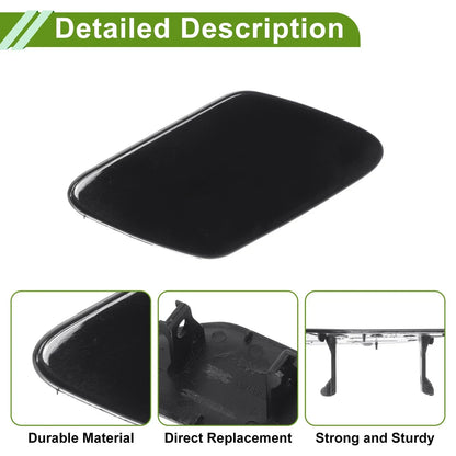 Washer Nozzle Cover for Porsche Cayenne 2011-2014 (2 x Black Caps)