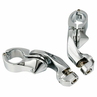 1 1/4" Adjustable Short Angle Highway Footpeg Mount for Harley