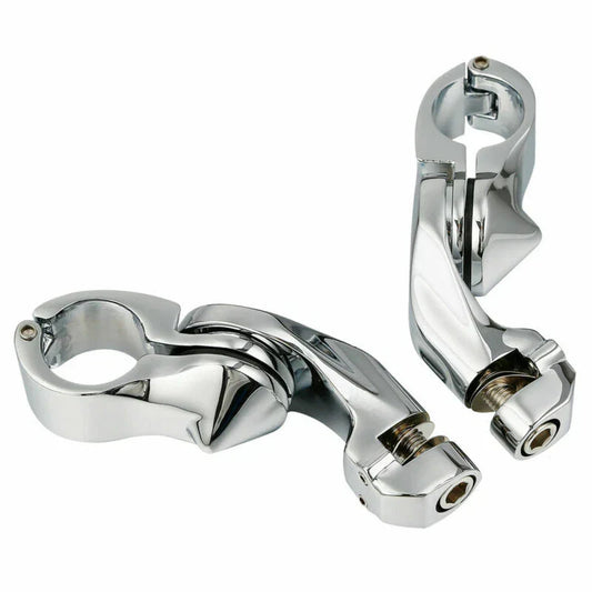 1 1/4" Adjustable Short Angle Highway Footpeg Mount for Harley