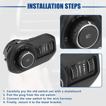 Headlight Lamp Switch Button for Dodge RAM 1500 2500 3500 (2010-2018)