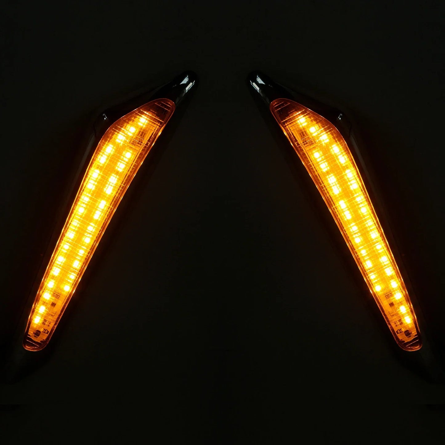 Front Brake Fork Mounted LED Amber Lights for Honda GL1800 (2018-2025)